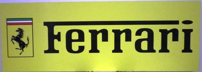 Lot 29 - Ferrari garage wall sign