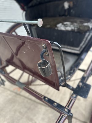 Lot Hooded Gig Horse Carriage