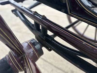 Lot Hooded Gig Horse Carriage