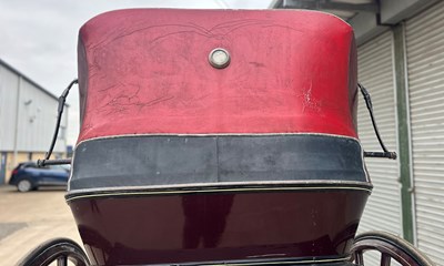 Lot Hooded Gig Horse Carriage
