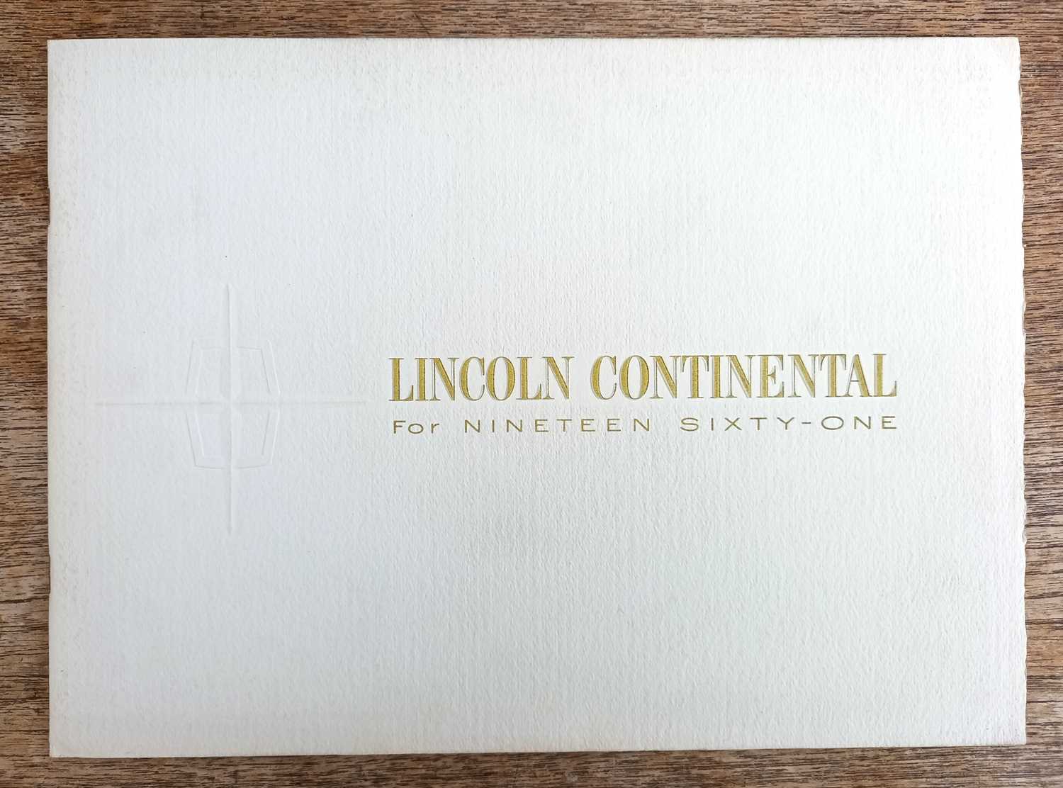 Lot 105 - Lincoln Continental Publications