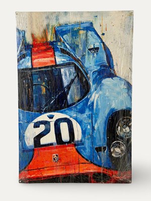 Lot 18 - Racing Porsche 917 Steel Artwork