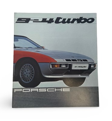 Lot Porsche 924 Turbo Promotional Insert / Poster