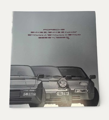 Lot 23 - 1990 Model Year Porsche Range Brochure