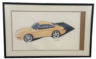 Lot Porsche 993 Tony Hatter Drawing Limited Edition