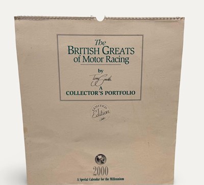 Lot 160 - British Greats of Motoring Millennium Calendar