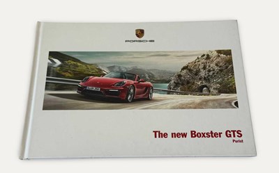 Lot 107 - 2014 Porsche Boxster GTS Sales Brochure