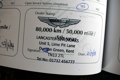 Lot 290 - 2009 Aston Martin Vantage 4.7 V8 Coupé Sportshift