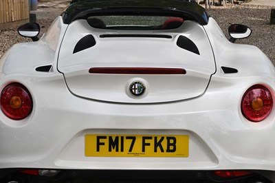 Lot 268 - 2017 Alfa Romeo 4C Spider 50th Anniversary Edition